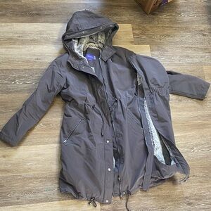 Seraphine Gray Fur-Lined Coat